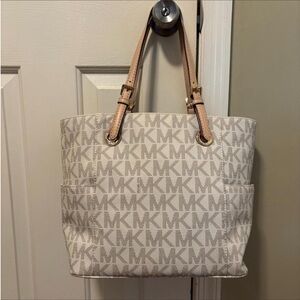Michael Kors Tan Logo Tote Bag